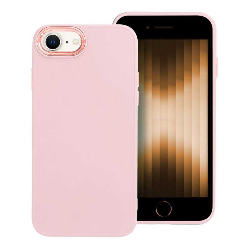 Kryt FRAME pro iPhone 7 / 8 / SE 2020 / SE 2022 - pudrově růžový
