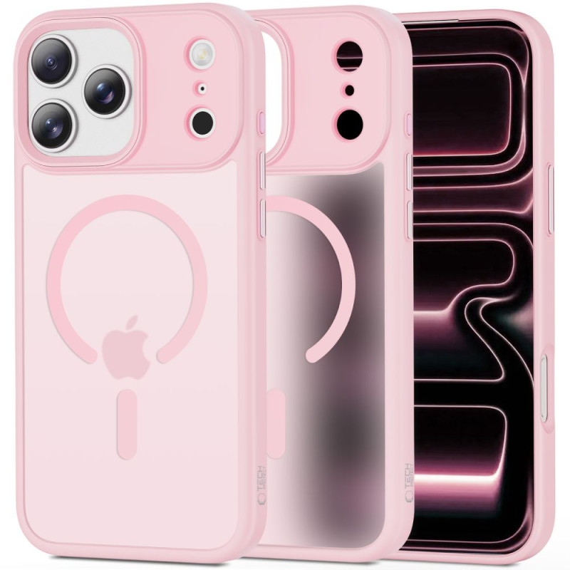 Pouzdro Tech-Protect MagMat MagSafe pro iPhone 17 Pro Max – matná růžová
