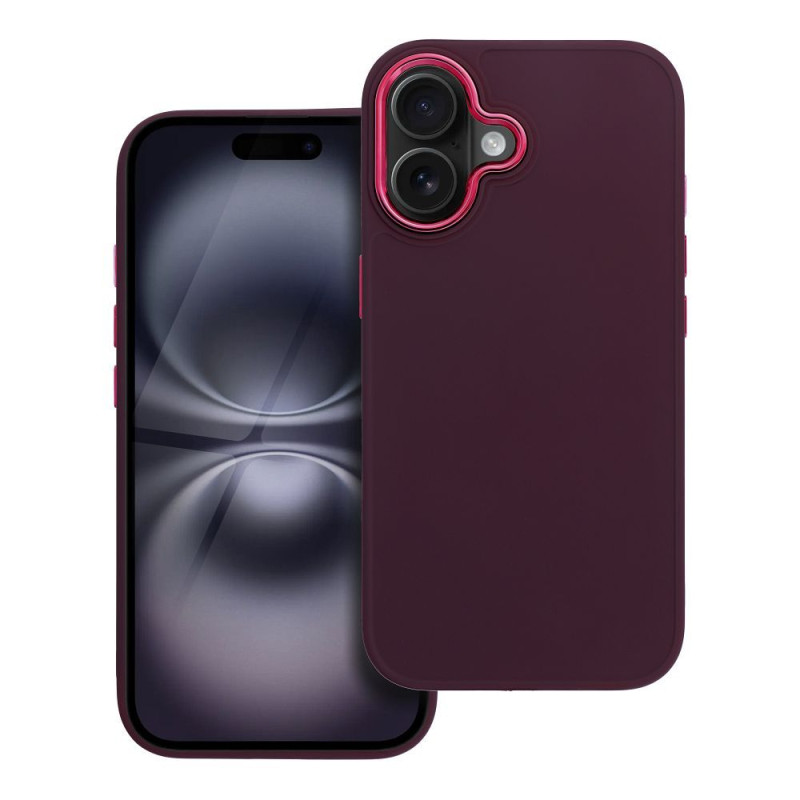 Kryt FRAME pro iPhone 16 - fialový