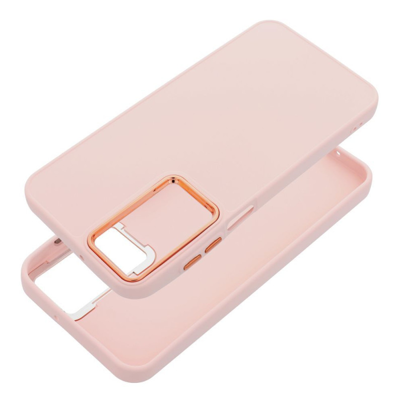 Kryt FRAME pro Samsung S25 EDGE - pudrově růžový