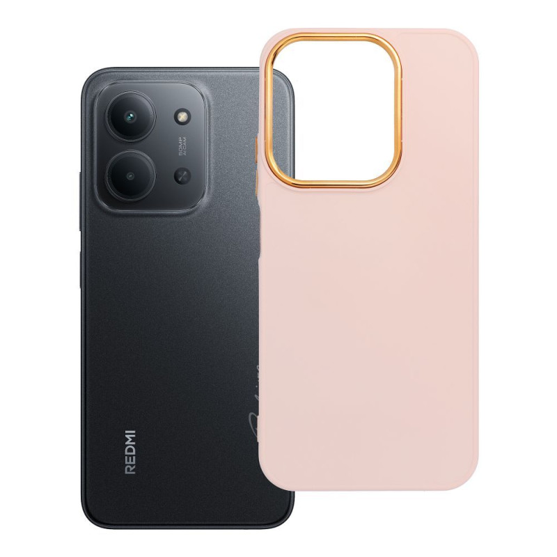Kryt FRAME pro Xiaomi Redmi 15C - pudrově růžový