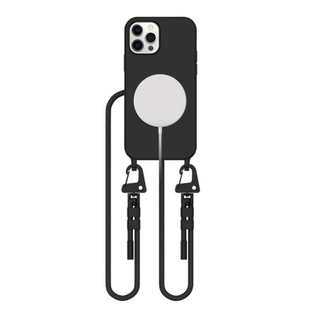 Pouzdro Tech-Protect MagNecklace MagSafe pro iPhone 12 / 12 Pro - černé