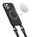 Pouzdro Tech-Protect MagNecklace MagSafe pro iPhone 12 / 12 Pro - černé