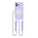 Pouzdro Tech-Protect MagNecklace MagSafe pro iPhone 12 / 12 Pro - levandulové