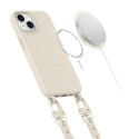 Pouzdro Tech-Protect MagNecklace MagSafe pro iPhone 13 - béžové