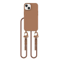 Pouzdro Tech-Protect MagNecklace MagSafe pro iPhone 14 - hnědé