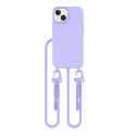 Pouzdro Tech-Protect MagNecklace MagSafe pro iPhone 14 - levandulové