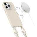 Pouzdro Tech-Protect MagNecklace MagSafe pro iPhone 14 Pro - béžové