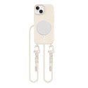 Pouzdro Tech-Protect MagNecklace MagSafe pro iPhone 15 - béžové