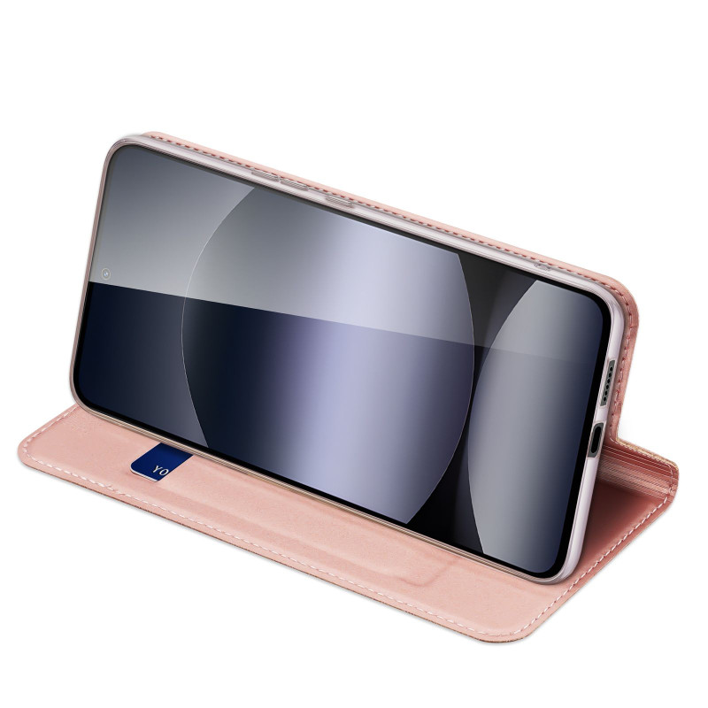 Pouzdro Dux Ducis SKIN PRO pro REDMI NOTE 14 4G (163,25mm) - růžové