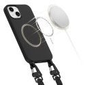 Pouzdro Tech-Protect MagNecklace MagSafe pro iPhone 15 - černé
