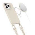 Pouzdro Tech-Protect MagNecklace MagSafe pro iPhone 15 Pro - béžové