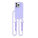 Pouzdro Tech-Protect MagNecklace MagSafe pro iPhone 15 Pro - levandulové