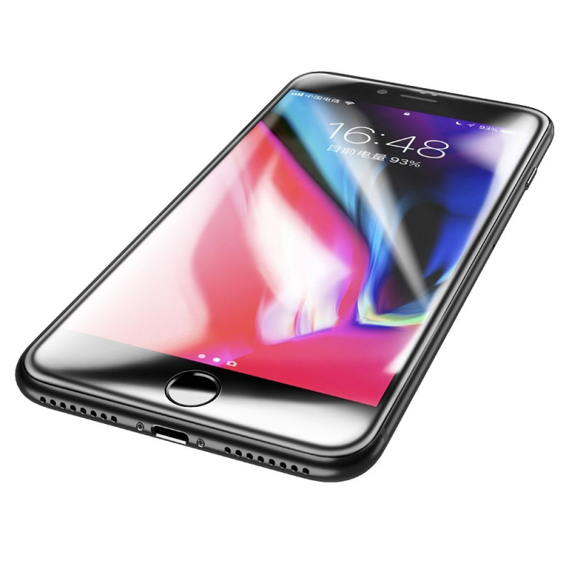Ochranné sklo Hoco HD Anti-static pro iPhone 7 PLUS / 8 PLUS - černý rámeček (25 ks)