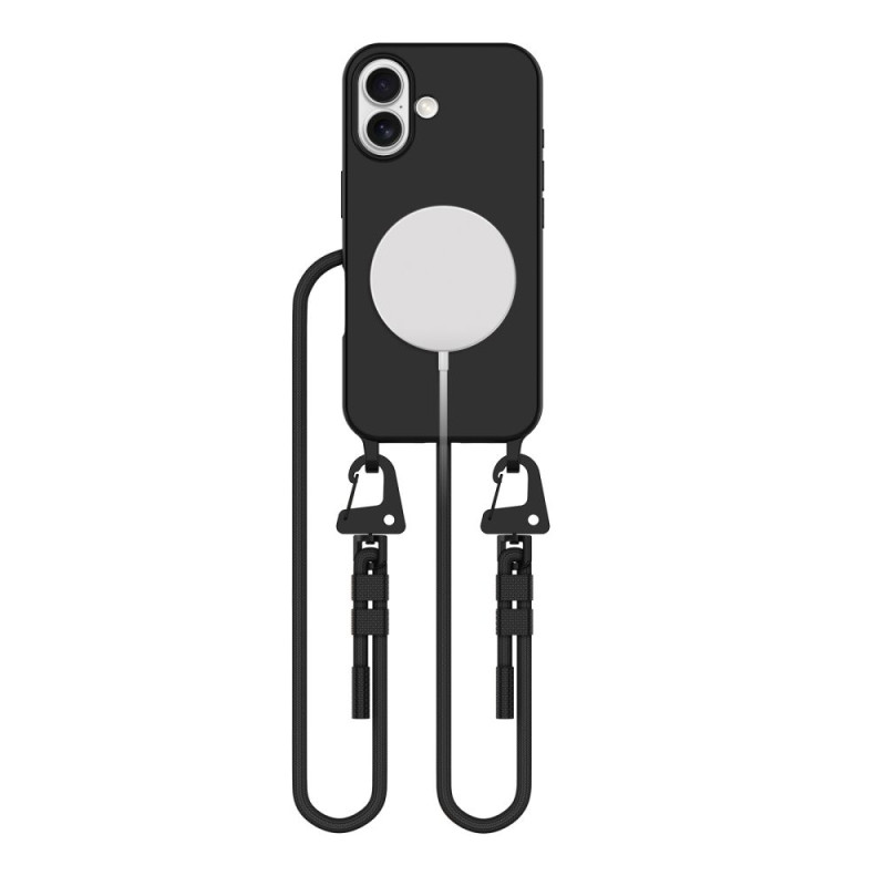 Pouzdro Tech-Protect MagNecklace MagSafe pro iPhone 16 - černé