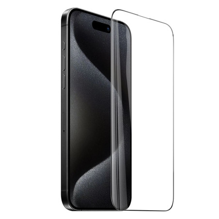 Ochranné sklo Hoco HD Anti-static iPhone 17 černý rámeček