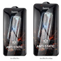 Ochranné sklo Hoco HD Anti-static iPhone 17 černý rámeček
