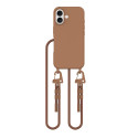 Pouzdro Tech-Protect MagNecklace MagSafe pro iPhone 16 - hnědé