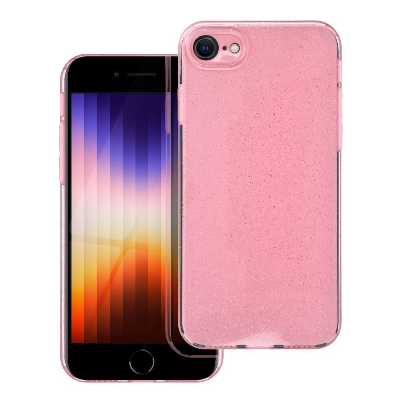 Kryt CLEAR CASE 2 mm BLINK pro iPhone 7 / 8 / SE 2020 / SE 2022 - blink pink