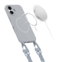 Pouzdro Tech-Protect MagNecklace MagSafe pro iPhone 16 - šedé