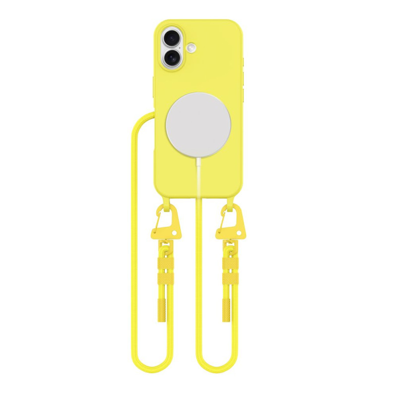 Pouzdro Tech-Protect MagNecklace MagSafe pro iPhone 16 - žluté
