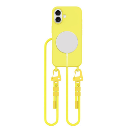Pouzdro Tech-Protect MagNecklace MagSafe pro iPhone 16 - žluté