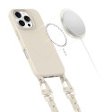 Pouzdro Tech-Protect MagNecklace MagSafe pro iPhone 16 Pro - béžové