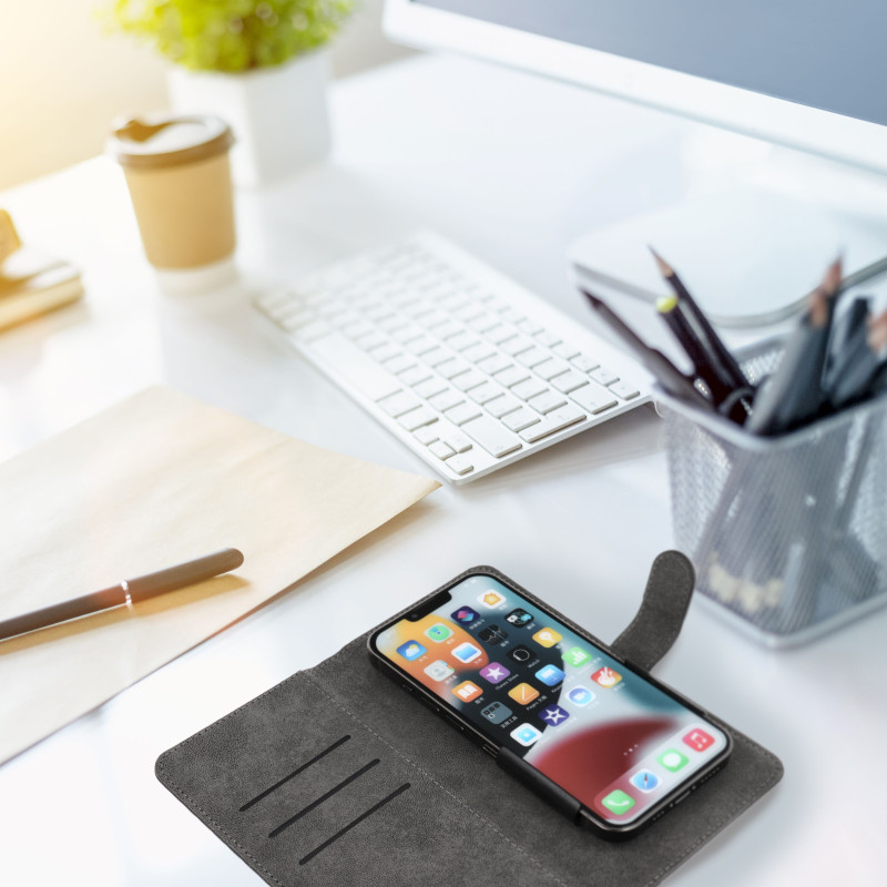 Kryt COMMON BOOK pro Samsung S21/NOTE/NOTE 2/NOTE 3/S10, Huawei P30 Lite/P9/P9 Lite, SONY XPERIA Z3/Z4/Z5 - černý