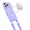 Pouzdro Tech-Protect MagNecklace MagSafe pro iPhone 16 Pro Max - fialové