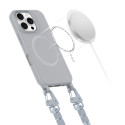 Pouzdro Tech-Protect MagNecklace MagSafe pro iPhone 16 Pro Max - šedé