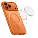 Pouzdro Tech-Protect MagPeak MagSafe CC pro iPhone 17 Pro – Cosmic Orange / Clear