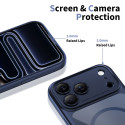 Pouzdro Tech-Protect MagPeak MagSafe CC pro iPhone 17 Pro – Deep Blue / Clear
