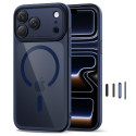 Pouzdro Tech-Protect MagPeak MagSafe CC pro iPhone 17 Pro Max – Deep Blue / Clear