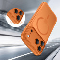 Pouzdro Tech-Protect MagPeak MagSafe CC pro iPhone 17 Pro Max – matné kosmické oranžové
