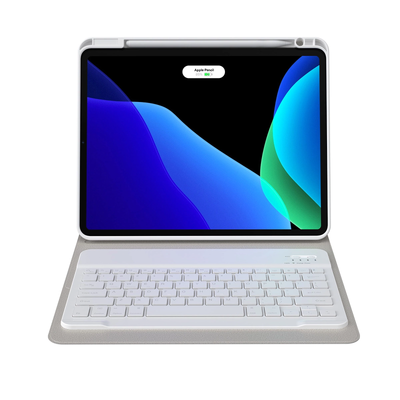 BASEUS Brilliance Obal s bezdrátovou klávesnicí pro iPad Pro 11", QWERTY, bílá
