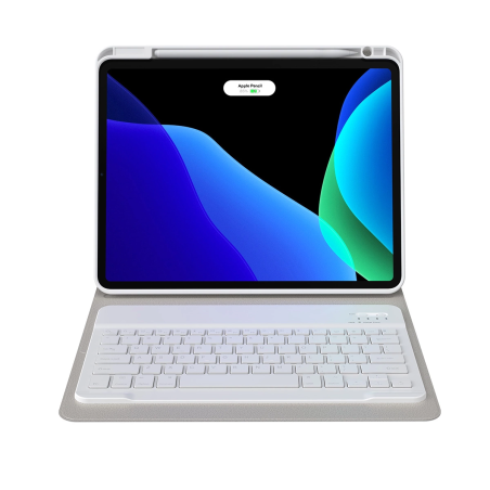 BASEUS Brilliance Obal s bezdrátovou klávesnicí pro iPad Pro 11", QWERTY, bílá
