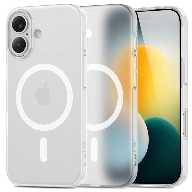 Pouzdro Tech-Protect MagSlim MagSafe pro iPhone 17 – matné bílé