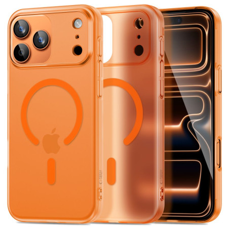 Pouzdro Tech-Protect MagSlim MagSafe pro iPhone 17 Pro – matná Cosmic Orange