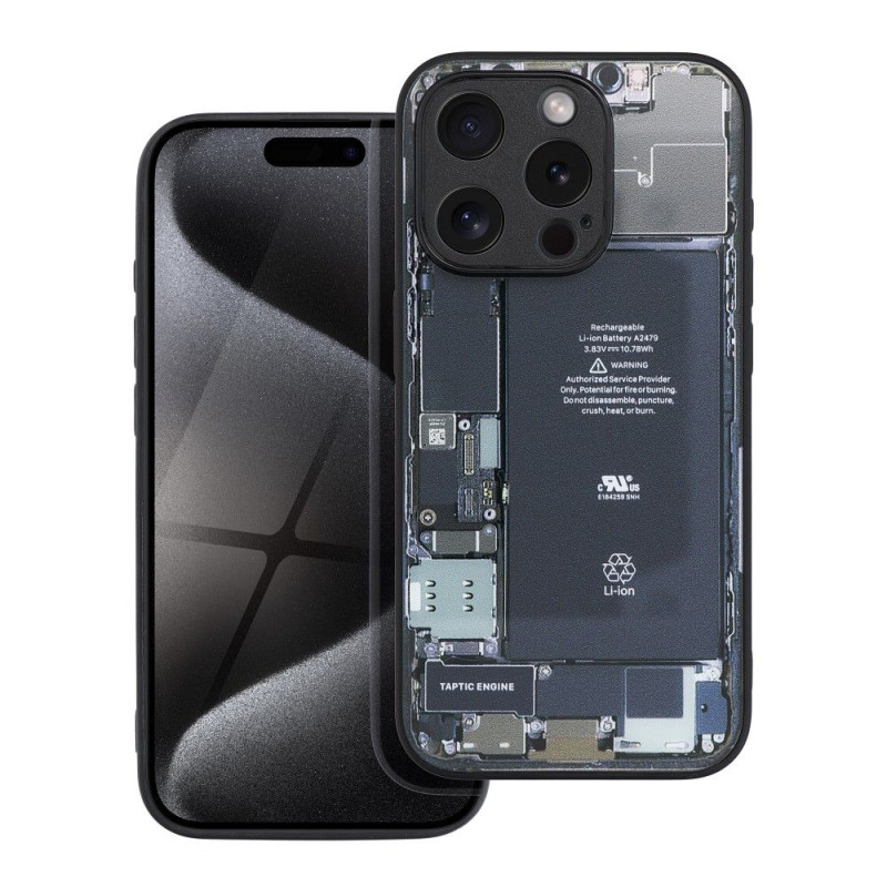 Kryt TECH design 2 pro iPhone 7 / 8 / SE / SE2022 - černý