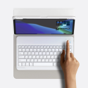 BASEUS Brilliance Obal s bezdrátovou klávesnicí pro iPad Pro 11", QWERTY, bílá