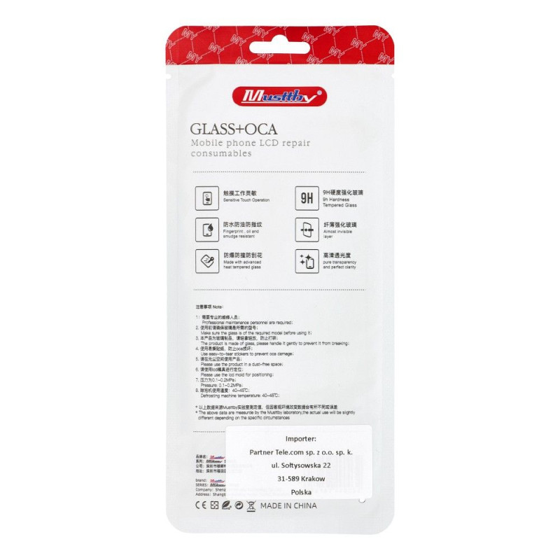 Ochranné sklo MUSTTBY OCA MUSTTBY pro REDMI NOTE 9 pro - redmi note 9 pro