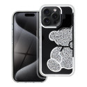 Kryt TEDDY BEAR pro iPhone 12 – stříbrný