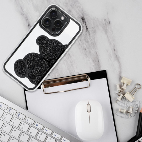 Kryt TEDDY BEAR pro iPhone 16 - černý
