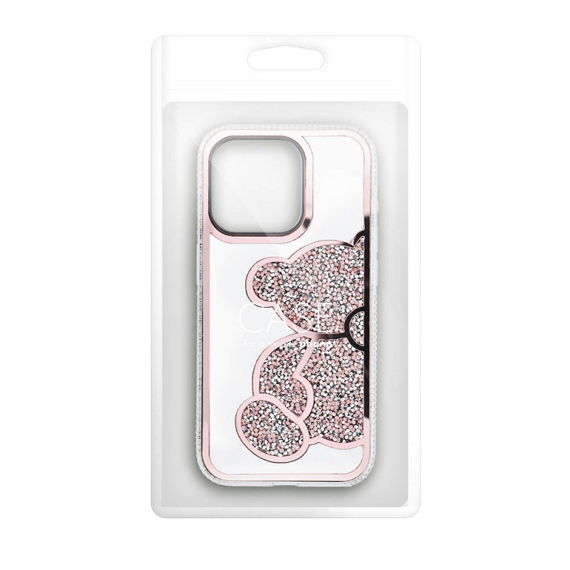 Kryt Case iPhone 17 - růžová (Teddy Bear)