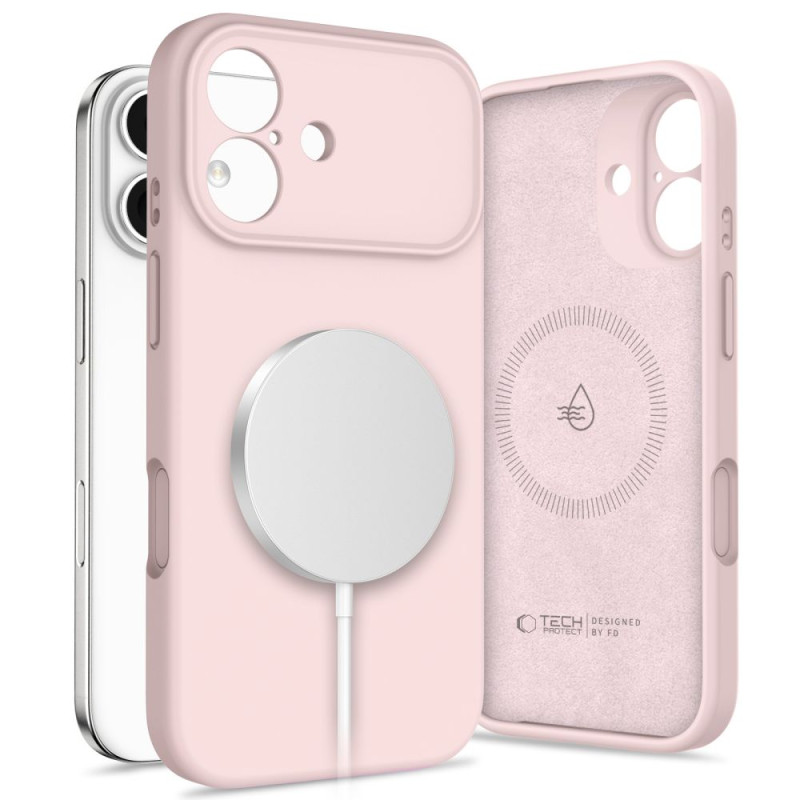 Pouzdro Tech-Protect Silicone MagSafe pro iPhone 17 – Pink Pearl