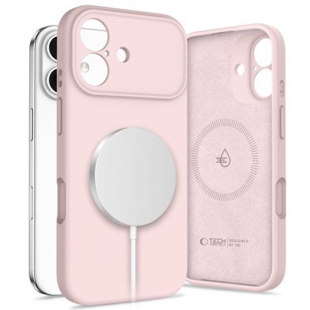Pouzdro Tech-Protect Silicone MagSafe pro iPhone 17 – Pink Pearl