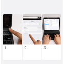 BASEUS Brilliance Obal s bezdrátovou klávesnicí pro iPad Pro 11", QWERTY, bílá