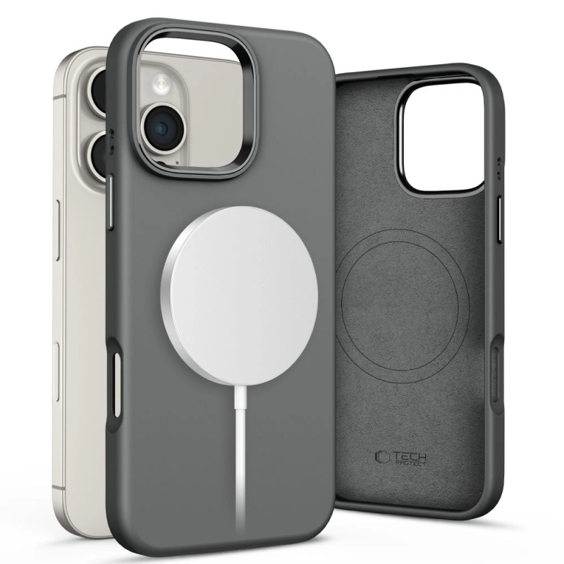 Pouzdro Tech-Protect Silicone Pure MagSafe pro Apple iPhone 16 Pro Max Clay