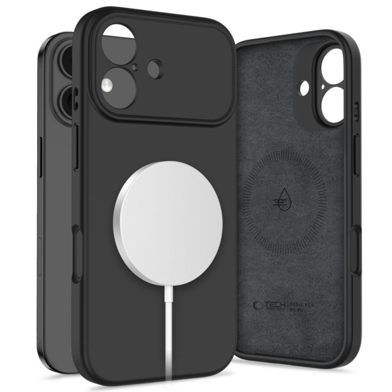 Pouzdro Tech-Protect silikonové MagSafe pro iPhone 17 – černé