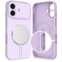 Pouzdro Tech-Protect silikonové MagSafe pro iPhone 17 – fialové